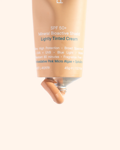 P4O SPF 50+ Mineral Bioactive Shield • Lightly Tinted Cream 45g