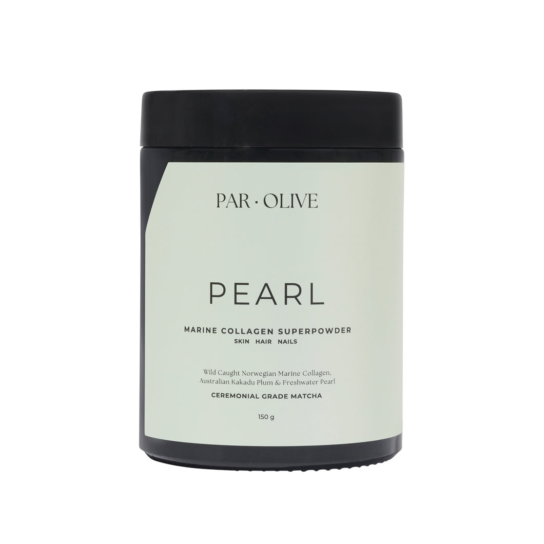 PAR OLIVE Pearl Marine Collagen Superpowder MATCHA