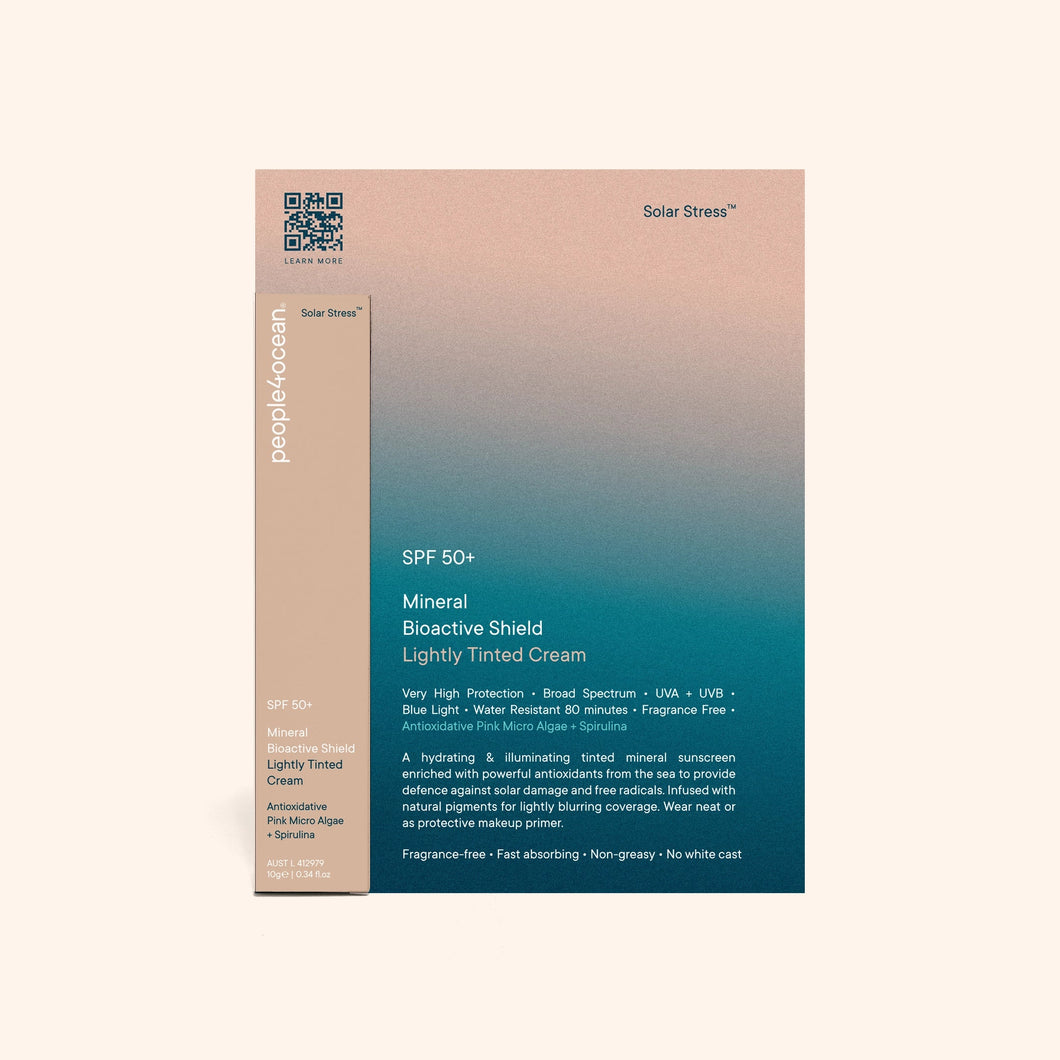 P40 SPF 50+ Mineral Bioactive Shield • Lightly Tinted Cream 10g